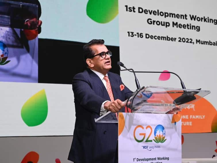 G 20 summit Greater development of developing countries possible only through better use of data said Sherpa Amitabh G-20 Summit: डेटाच्या उत्तम वापरातूनच विकसनशील देशांचा व्यापक विकास शक्य: शेर्पा अमिताभ कांत