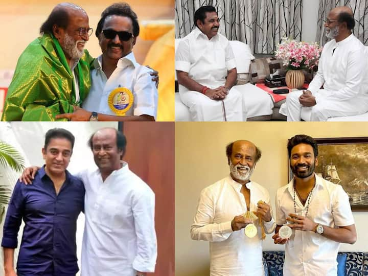 Celebrities Wishes : ரஜினிகாந்தின் பிறந்த நாளையொட்டி, அவருக்கு வாழ்த்து தெரிவித்த பிரபலங்களை புகைப்படங்களின் வாயிலாக பார்க்கலாம்