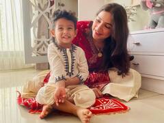 সময়ের আগেই বড়দিন হাজির! সান্তার সঙ্গে উদযাপনে মাতলেন শুভশ্রী-ইউভান