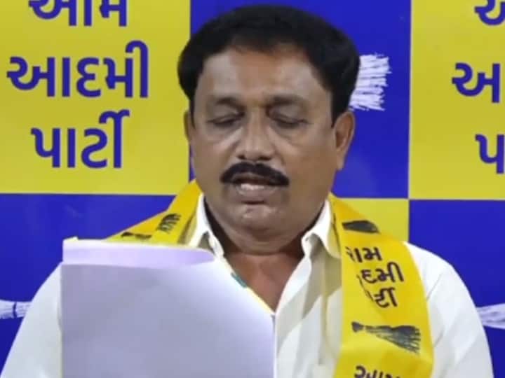 Gujarat AAP leader Raju Solanki alleges BJP said spread rumors of supporting by printing pamphlets गुजरात: AAP नेता राजू सोलंकी ने बीजेपी पर लगाया आरोप, कहा- पैम्फलेट छपवा कर समर्थन देने की फैलाई अफवाह