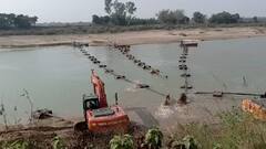 প্রশাসনিক অভিযানের পরেও মঙ্গলকোটে বৈধ ঘাটে অজয় থেকে বালি পাচার চলার অভিযোগ