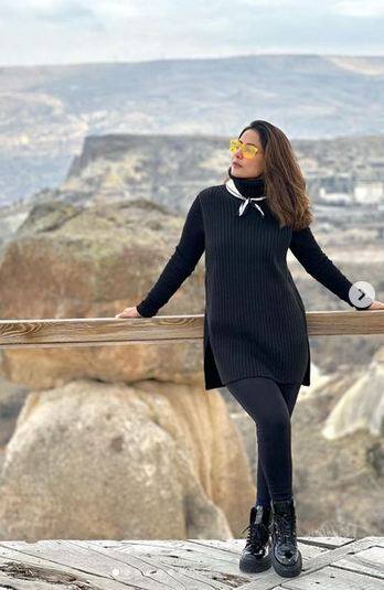 ਹਿਨਾ ਖਾਨ ਬਲੈਕ ਡਰੈੱਸ 'ਚ ਮਚਾਈ ਤਬਾਹੀ