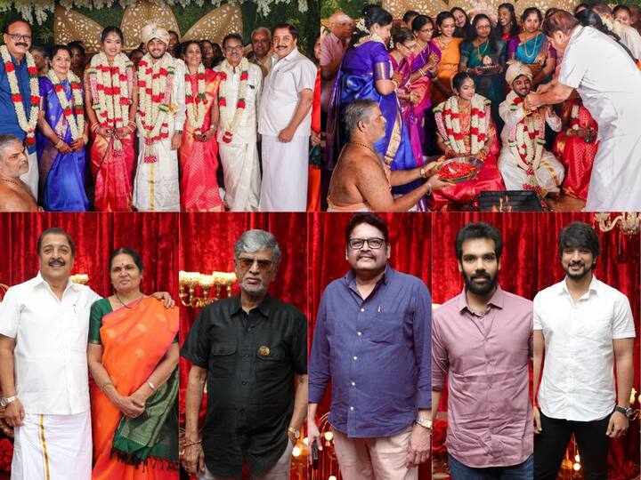 Dhananjayan Daughter's Wedding: தமிழ் திரையுலகின் தயாரிப்பாளர் தனஞ்செயனின் மகளுக்கு, நடிகர் சிவகுமார் தலைமையில் திருமணம் நடைப்பெற்றது. இந்த நிகழ்ச்சியில் பிரபலங்கள் பலர் கலந்து கொண்டனர்.