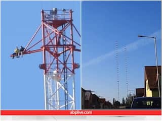 Video: ड्रिंक का मजा लेने काफी ऊंचे टावर पर चढ़ गए दो दोस्त, जहां जाने के लिए चिड़िया भी तीन बार सोचे