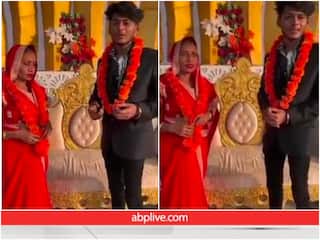 प्यार अंधा होता है..! 21 साल के लड़के ने रचाया 52 साल की महिला से ब्याह, Video वायरल