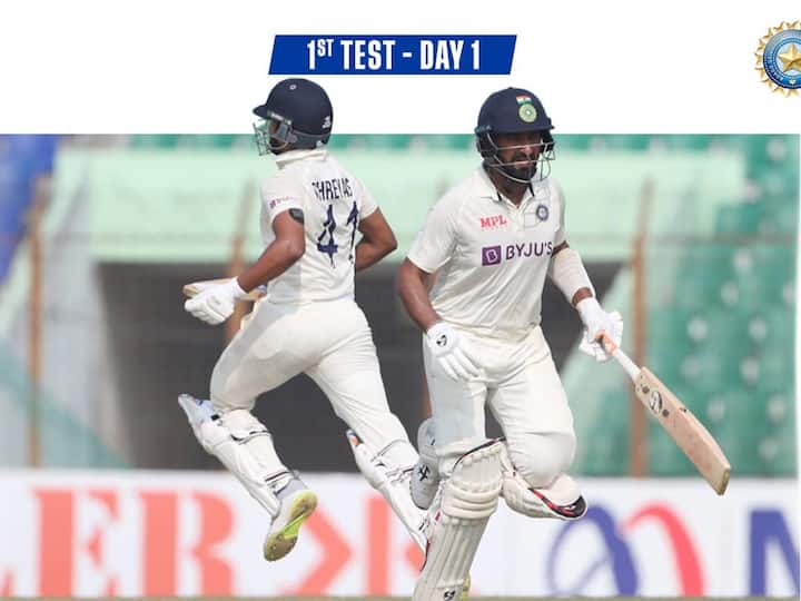 IND vs BAN 1st Test Match, Day 1 Cheteshwar Pujara, Shreyas Iyer Race To Fifties India Dominate Bangladesh IND vs BAN 1st Test: డామినేషన్‌ స్టార్ట్స్‌! బంగ్లాపై పుజారా, శ్రేయస్‌ హాఫ్ సెంచరీలు