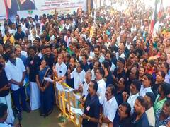 அதிமுக போராட்டத்தின் போது அனுமதி மீறி பேனர் வைத்ததாக அதிமுக நிர்வாகி 4 பேர் மீது வழக்கு பதிவு