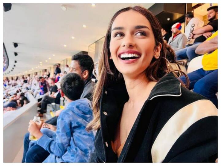 Manushi Chhillar attended the FIFA World Cup with her rumoured boyfriend, businessman Nikhil Kamath. (Image: Instagram)