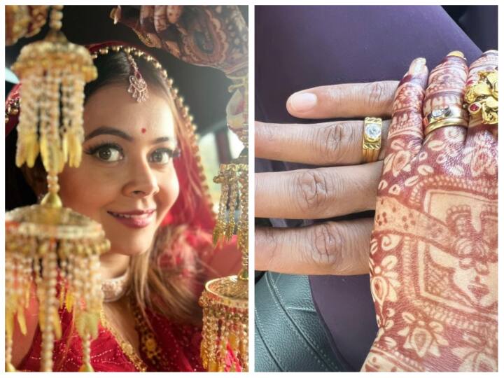 देवोलीना भट्टाचार्जी की शादी को लेकर किसी भी तरह की कोई खबर सामने नहीं आई थी, ऐसे में जब ब्राइडल लुक में एक्ट्रेस की तस्वीरें सामने आई हैं तो हर कोई सोचने पर मजबूर हो गया है.