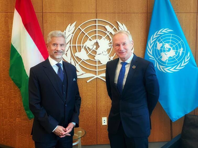 Jaishankar Discusses UNSC Experience India G20 Presidency Goals With General Assembly President Jaishankar Discusses UNSC Experience, India's G20 Presidency Goals With General Assembly President
