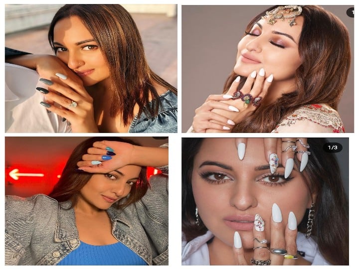 Latest Nail Art: आजकल नेल आर्ट का चलन बहुत ज्यादा बढ़ गया है. लोग तरह-तरह के रंग और डिजाइन की नेल आर्ट्स करवाते हैं. ऐसे में आप एक्ट्रेस सोनाक्षी सिन्हा से इंस्पिरेशन लेकर नेल आर्ट करवा सकते हैं.