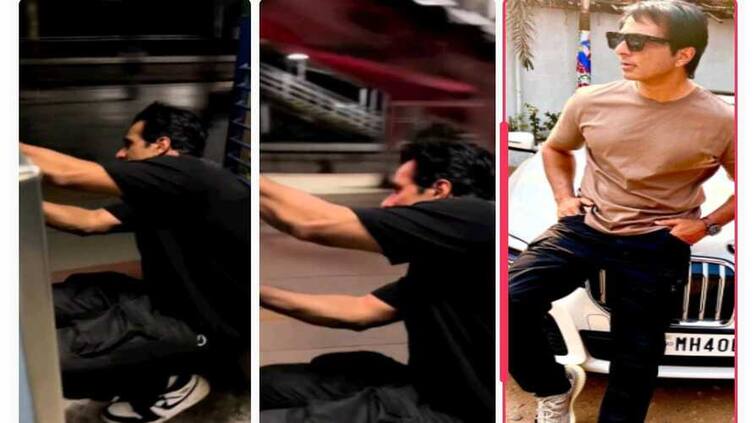 bollywood actor sonu sood traveling on train footboard his video goes viral railway police teaches him a lesson Sonu Sood: ਚੱਲਦੀ ਰੇਲਗੱਡੀ ਦੇ ਦਰਵਾਜ਼ੇ ਨਾਲ ਲਟਕ ਰਹੇ ਸੀ ਸੋਨੂੰ ਸੂਦ, ਰੇਲ ਵਿਭਾਗ ਨੇ ਲਾ ਦਿੱਤੀ ਕਲਾਸ