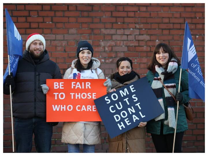 Over 100,000 nursing staff are taking part in strikes in England, Northern Ireland and Wales in protest against what they say is years of real-terms pay cuts due to inflation and concerns over patient safety. (Image: Getty)