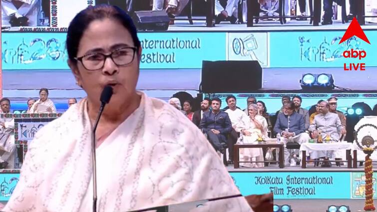 Mamata Banerjee says Bengal Film Industry will take on hollywood bollywood at KIFF opening ceremony Mamata Banerjee : ''বাংলা একদিন হলিউড, বলিউড দখল করবে' চলচ্চিত্র উৎসবের উদ্বোধনী মঞ্চে প্রত্যয়ী মুখ্যমন্ত্রী