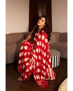 PHOTO: डस्की ब्युटी काजोलचा मनमोहक अवतार; पोलका डॉट साडीत दिसतेय खास!