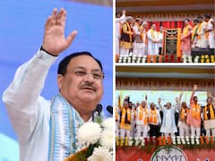 BJP National President JP Nadda Inaugurates Party District Office In Koppal. See Pics