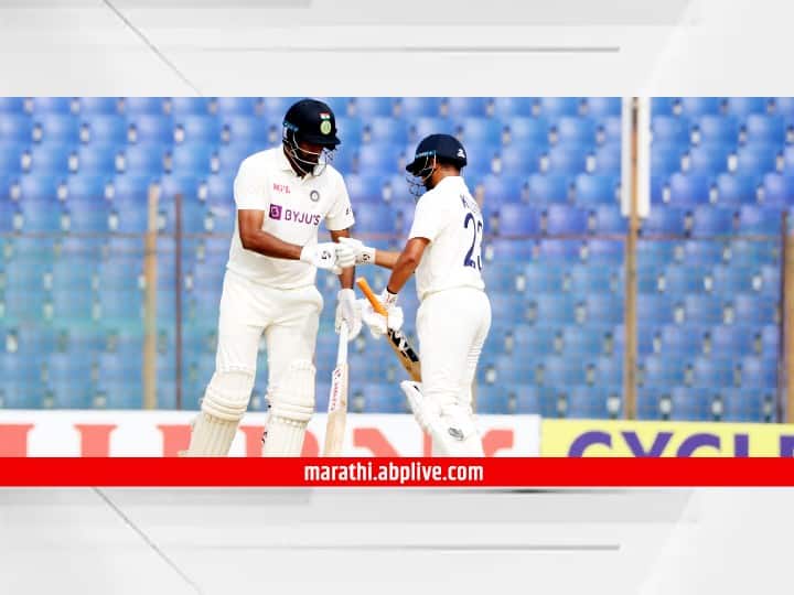 IND vs BAN Score 1st Test Day 2 India all-out for 404 Against Bangladesh Ravichandran Ashwin Kuldeep Yadav Playing Key Role IND vs BAN: फिरकीपटूंची कमाल! अश्विनचं अर्धशतक, कुलदीपच्या महत्त्वपूर्ण 40 धावा, भारताचा पहिला डाव 404 धावांवर आटोपला