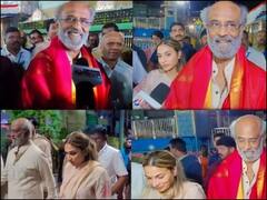 बेटी ऐश्वर्या के साथ वेंकटेश्वर मंदिर पहुंचे रजनीकांत, भक्ति में लीन दिखे एक्टर