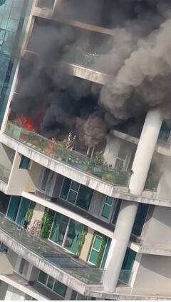 Mumbai Fire News: लालबागमधील वन अविघ्न पार्कवर पुन्हा आगीचं 'विघ्न'; शॉर्ट सर्किटमुळं दुर्घटना घडल्याचा अंदाज