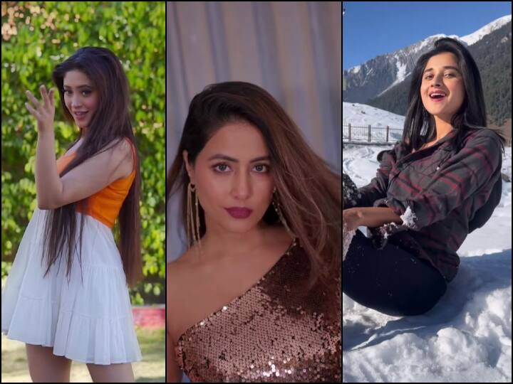 Shah Rukh Khan Pathaan Song Besharam Rang Hina Khan Shivangi Joshi Kanika Mann Reels On Deepika Padukone Song Besharam Rang: हिना खान, कनिका मान, शिवांगी जोशी... इन हसीनाओं ने ‘बेशरम रंग’ पर दिखाए जबरदस्त मूव्स, किसने जीता आपका दिल?