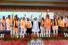 BJP National President JP Nadda Inaugurates Party District Office In Koppal. See Pics