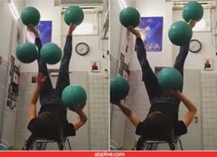 Video : ਕੁਰਸੀ 'ਤੇ ਉਲਟਾ ਲੇਟ ਕੇ ਕੁੜੀ ਨੇ ਦਿਖਾਇਆ ਅਜਿਹਾ ਕਰਤਬ, ਦੇਖ ਕੇ ਤੁਸੀਂ ਵੀ ਕਹੋਗੇ - ਇਹ ਤਾਂ ਬਹੁਤ ਮੁਸ਼ਕਲ ਹੈ