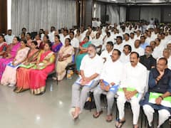 Andhra CM Conducts Workshop On 'Door To Door' Programme With Ministers, Senior Leaders - See PICS