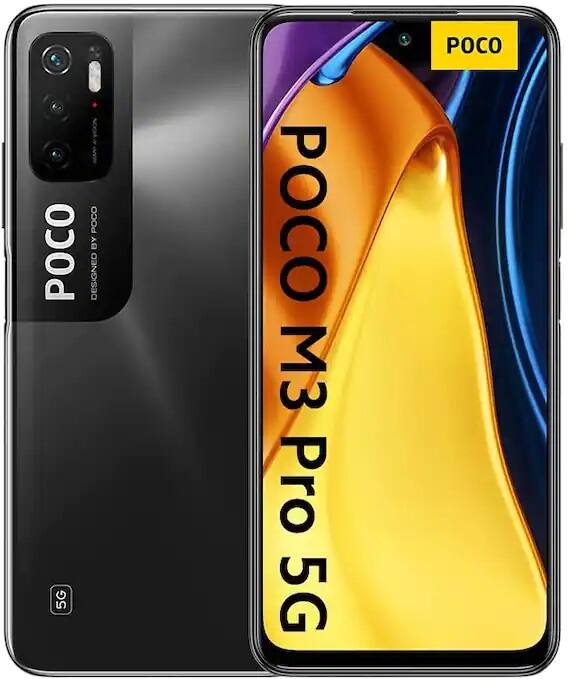 પોકો M3 પ્રૉ 5G - પોકો M3 પ્રૉ 5G સ્માર્ટફોન 16,499 રૂપિયાની કિંમતમાં ઉપલબ્ધ છે. આના ખાસ ફિચર્સમાં 6.5 ઇંચની સ્ક્રીન, 48+2+2 MPને બેક કેમેરા સેટઅપ, 128 GB સ્ટૉરેજ, 6 GB RAM ની સાથે 5000 mAh ની બેટરી મળે છે.