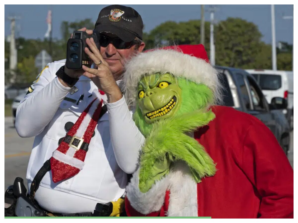Grinch in a police car: Hillsborough officer has new 'passenger
