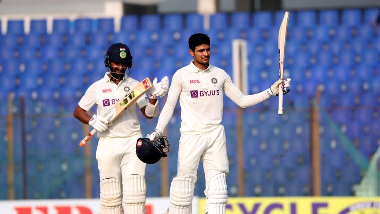 Ind vs Ban 1st Test day 3 India declare at 258 against Bangladesh India Lead by 512 Runs Twin hundreds Shubman Gill Pujara IND vs BAN 1st Test: গিল, পূজারার দুরন্ত শতরান, বাংলাদেশের জন্য ৫১৩ রানের লক্ষ্য স্থির করল ভারত
