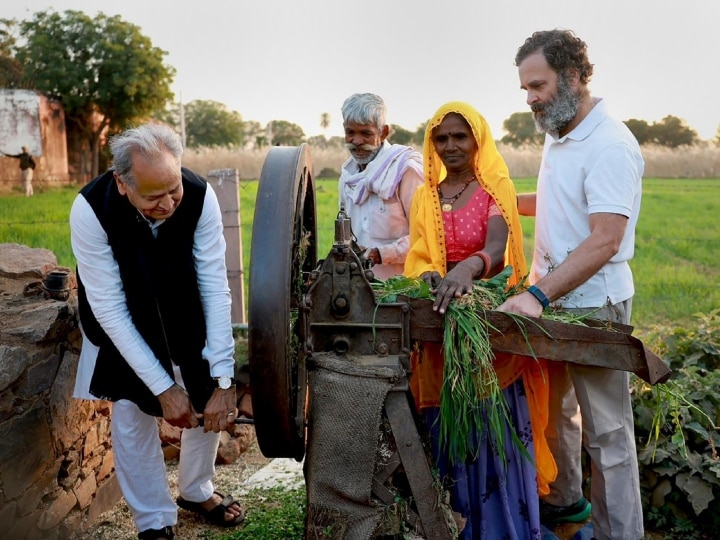 Bharat Jodo Yatra: राहुल गांधी ने किसान के घर मशीन से काटा चारा, खिलाड़ियों के साथ चलने के बाद कही यह बात