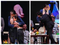 KIFF 2022: Rani Mukerji Kisses Shah Rukh Khan's Hand, He Touches Amitabh Bachchan's Feet - See Pics