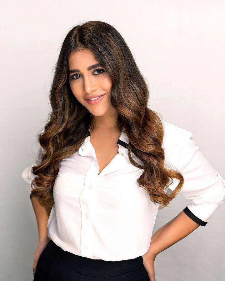 ఇందులో తన హెయిర్‌కు కొత్త కలర్ వేసినట్లు తెలిపారు. (Image Credits: Nabha Natesh Instagram)