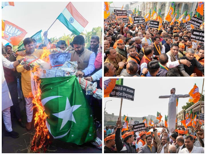 Bharatiya Janta Party on Friday held protests in different parts of the country against Pakistan Foreign Minister Bilawal Bhutto Zardari over his statement on PM Narendra Modi. (PTI | ANI Photos)