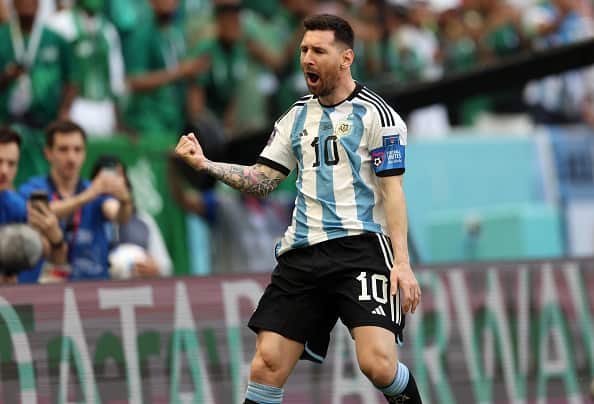 Lionel Messi, playing his fifth and most likely last World Cup, can attain many records during the France vs Argentina summit clash. Pic: Getty Images