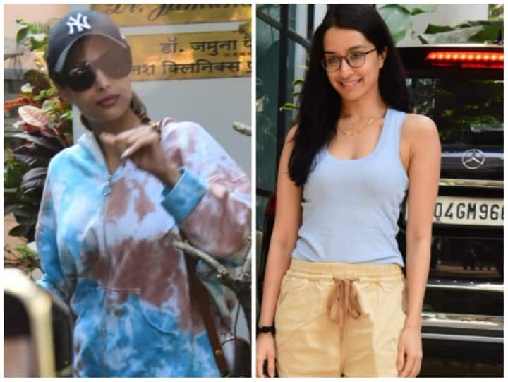 Actresses Spotted: मलाइका अरोड़ा और श्रद्धा कपूर शनिवार को मुंबई में स्पॉट हुईं. इस दौरान श्रद्धा कपूर नो मेकअप लुक में नजर आईं, वहीं, मलाइका अरोड़ा प्रिंटेड शर्ट में दिखीं.