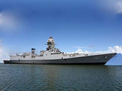 INS destroyer  Mormugao to be commissioned by rajnath singh on dec 18 Mormugao: 7,400 டன் எடை, 163 மீட்டர் நீளம்,  17 மீட்டர் அகலத்துடன் இந்திய கடற்படையில் இணையும் பிரமாண்ட மோர்முகோவ் போர்க்கப்பல்