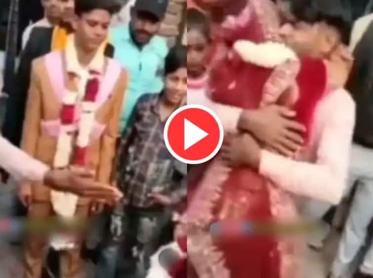 dulha dulhan ka video bride hugged lover in front of the groom omg video went viral ਲਾੜੇ ਸਾਹਮਣੇ ਆਪਣੇ ਪ੍ਰੇਮੀ ਨੂੰ ਜੱਫੀ ਪਾ ਕੇ ਰੋਣ ਲੱਗੀ ਲਾੜੀ, ਅਜਿਹਾ ਨਜ਼ਾਰਾ ਤੁਸੀਂ ਭੁੱਲ ਨਹੀਂ ਸਕੋਗੇ