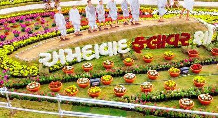 Full preparation for flower show in Ahmedabad Ahmedabad: અમદાવાદમાં ફ્લાવર શોની તડામાર તૈયારી, 5 અલગ- અલગ થીમ આધારિત બનાવાશે