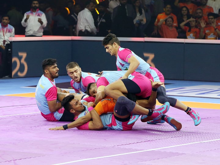 pro kabaddi league 2022 final Jaipur Pink Panthers beat Puneri Paltan win tournament PKL 2022 Final: जयपुर पिंक पैंथर्स ने जीता 9वें सीज़न का खिताब, फाइनल में पुनेरी पलटन को चटाई धूल
