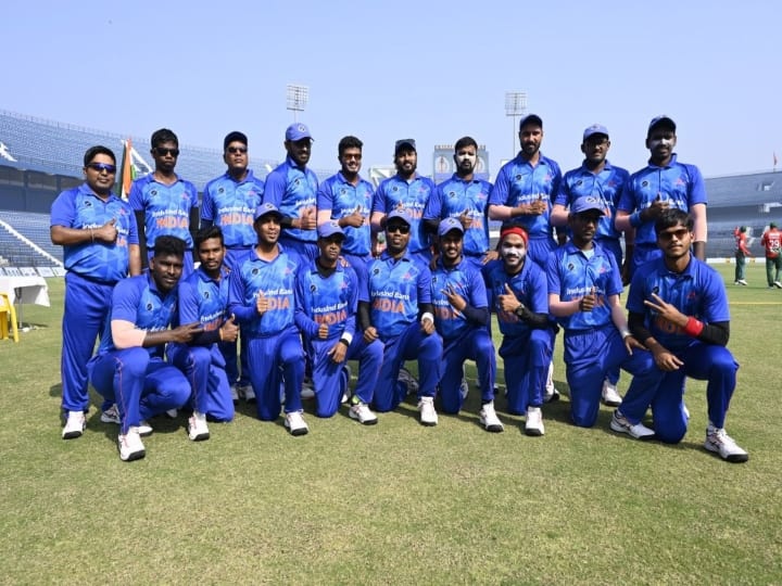 India beat bangladesh blind t20 world cup final 2022 Blind T20 World Cup: भारतीय क्रिकेट टीम ने रचा इतिहास, बांग्लादेश को हराकर जीता नेत्रहीन टी20 वर्ल्ड कप