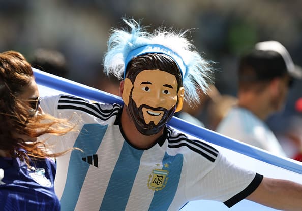 Messi, ever since his debut for Argentina in 2006, has so far played 25 matches for the national team. On Sunday, Messi will become the most capped player in the history of FIFA World Cup. Pic: Getty Images