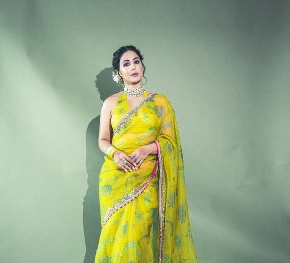 हिना खानचा जबरदस्त साडी लूक