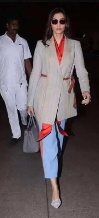 સોનમ કપૂરનો ચેકર્ડ કોટ માત્ર સુંદર અને સર્વોપરી જ નથી પરંતુ તેણે તેને ખૂબ જ સુંદર રીતે કેરી કર્યો છે. શર્ટની ઉપર ચેકર્ડ અને પલાઝો ખૂબ જ સ્ટાઇલિશ લાગે છે. આ લુક શિયાળા માટે એકદમ પરફેક્ટ છે.