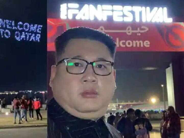 Kim Jong un lookalike is at Qatar FIFA world cup FIFA World Cup में नॉर्थ कोरियाई तानाशाह 'किम जोंग' को देख चौंके लोग, जमकर वायरल हो रहे फोटो और वीडियो, जानें क्या है माजरा