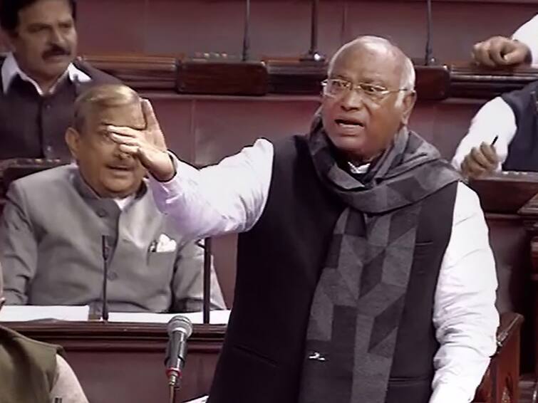 Parliament Winter Session BJP Attack on Congress Mallikarjun Kharge Statement खरगे के 'कुत्ते' वाले बयान पर BJP का संसद में हंगामा! कांग्रेस अध्यक्ष बोले- शब्दों पर कायम, आजादी में इनका क्या योगदान?