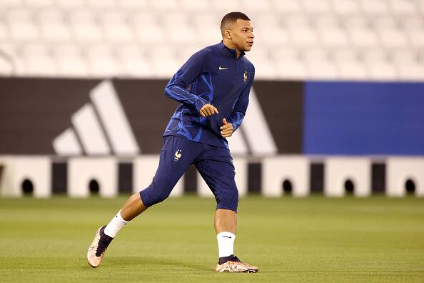 23-year-old Mbappe can become the first footballer since Brazi's Vavá to score goals in two back-to-back FIFA World Cup finals. Pic: Getty Images