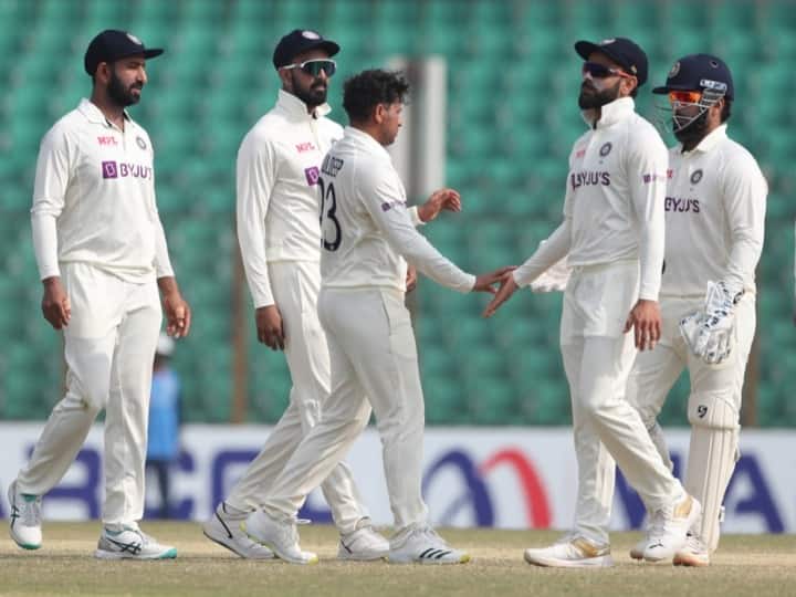 India won by 188 runs against Bangladesh 1st test match Chattogram Kuldeep Yadav IND vs BAN 1st Test Highlights: टीम इंडिया की जीत में चमके पुजारा-कुलदीप, चटगांव टेस्ट में बांग्लादेश को 188 रनों से हराया