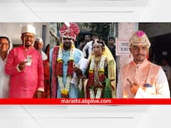 आधी लगीन लोकशाहीचं! लग्न सोडून नववधू आणि नवरदेव लागले मतदानाच्या रांगेत, पाहा फोटो