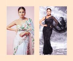 Shehnaaz Gill Saree Look : न्यू इयर पार्टीमध्ये स्टायलिश दिसायचंय? शहनाज गिलचे क्लासी लूक ट्राय करा